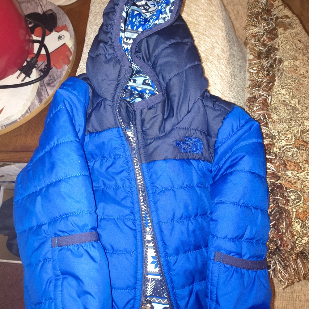 The North Face Kids Two-Tone Blue Puffer Jacket